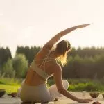 In,The,Heart,Of,A,Forest,Retreat,,A,Female,Yogi